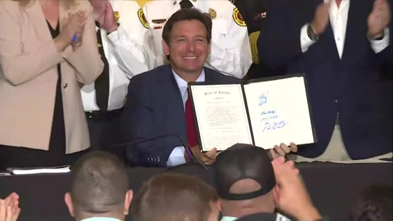 Governor DeSantis signs bill aimed at improving Florida firefighter safety