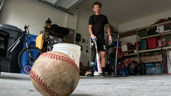 Newsome High School student aims to become first MLB player with prosthetic leg