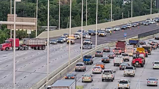 Crashes cause delays on I-275 in Tampa