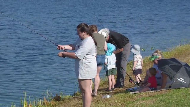 Sheriff Grady Judd takes kids fishing as part of annual community outreach event