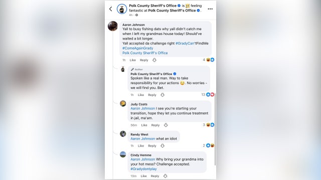 Wanted Florida man arrested after taunting Polk County Sheriff Grady Judd online: ‘You done messed up'