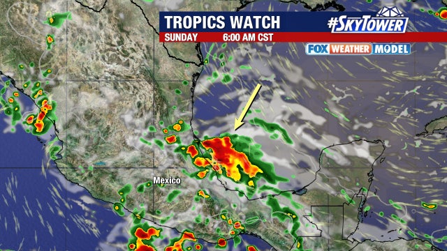 National Hurricane Center eyes area of disturbed weather moving into Bay of Campeche