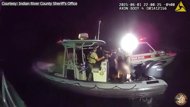 Video: 3 rescued after plane crashes off Florida's coast