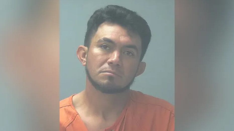 Orly Moises Garcia Hernandez allegedly crashed into a barricade outside Naval Air Station Pensacola and fled on foot, onto the base, where he was ultimately detained. (Santa Rosa County Jail)