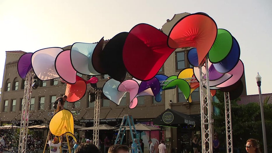 The St. Pete Pride organization held a block party on Central Ave. on Sunday night, closing down multiple blocks near 23rd St. South.