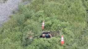 Drone tracks down theft suspect hiding in sewer