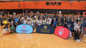 Tampa Bay Sun host first 'Pros and Pals' event to play soccer with disabled kids