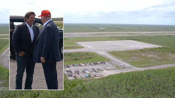 Trump visits Florida's 'Alligator Alcatraz' as new ICE detention center opens Tuesday