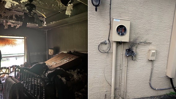 Lightning sparks house fire with woman, pets inside: CCFR