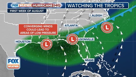 Tropical Atlantic to heat up in August with 2 areas of concern for development