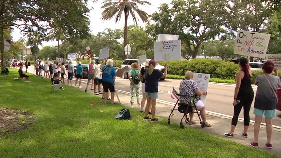 Hundreds of Largo demonstrators join ‘Good Trouble Lives On’ rallies in honor of Congressman John Lewis