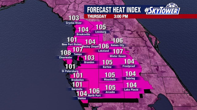 How much longer will intense heat last in the Tampa Bay area before more rain returns? Here's the timeline