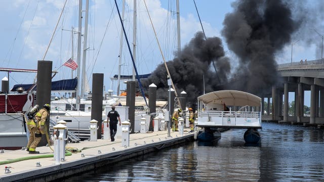 Bradenton boat fire closes portion of Riverwalk