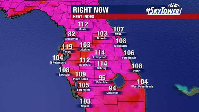 Tampa sets record-breaking heat index of 119 degrees on Tuesday