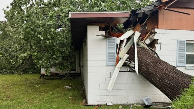 Severe storms leave behind damage after rolling through parts of Tampa Bay area