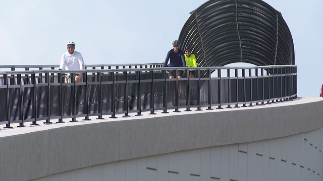 Legacy Trail pedestrian bridge over Clark Road opens ahead of the 4th of July holiday
