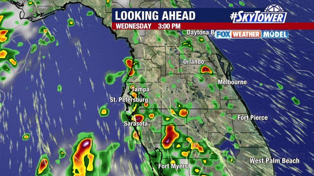 Rain, storm chances remain high in Tampa Bay area on Wednesday