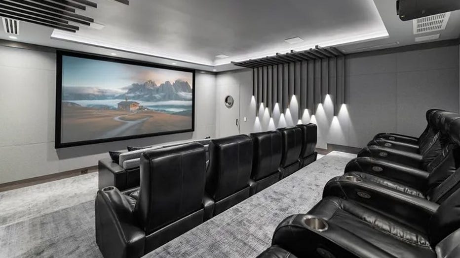 The home also features a home theater. (Legendary Productions / Luxury Resort Portfolio)