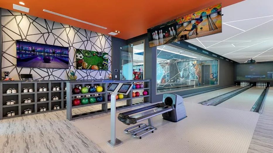The home also boasts a two-lane bowling alley. (Legendary Productions / Luxury Resort Portfolio)