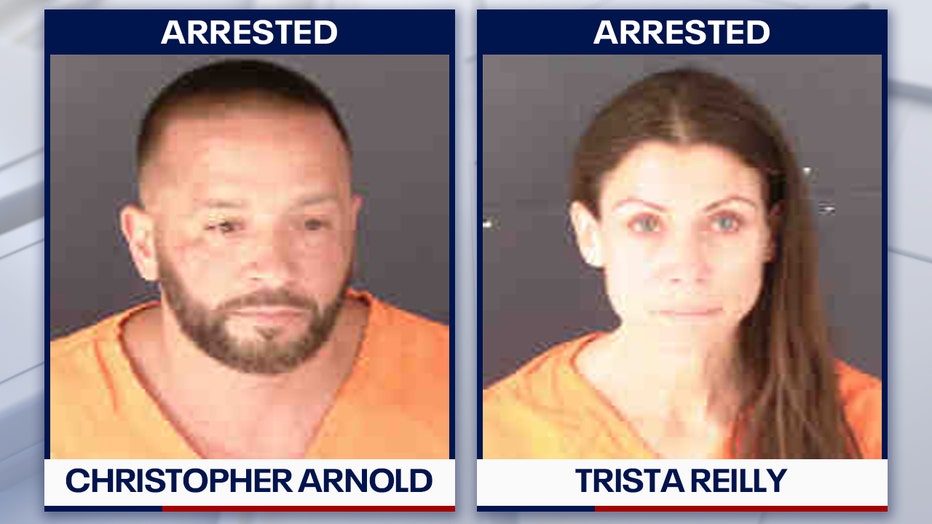 Mugshots of Christopher Arnold and Trista Reilly. Courtesy: Sarasota County Jail.