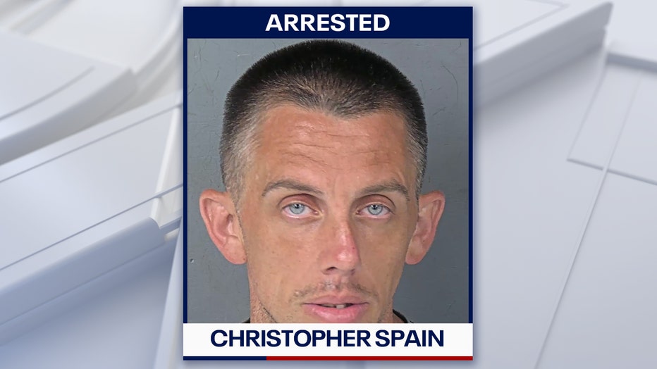 Mugshot of Christopher Spain. Courtesy: Hernando County Jail.