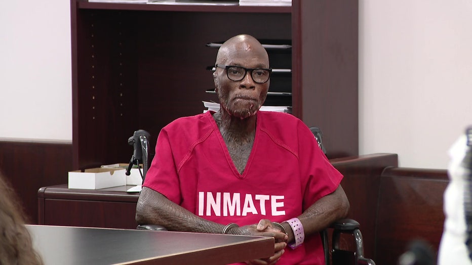 Pictured: Donnie Adams in court.