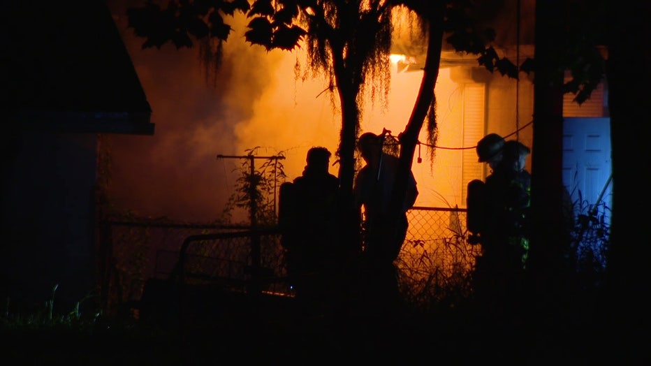 Hillsborough County crews battled a house fire near Plant City that left a person dead early Friday.