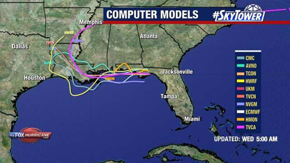 The National Hurricane Center is giving Invest 93L a 40% chance of development.