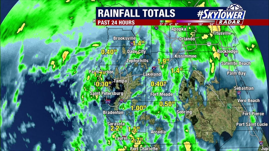 Some parts of the Bay Area got rain on Tuesday while others did not.