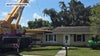Bartow family narrowly survives after part of 80-ton crane falls through home
