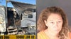 Woman arrested after man dies in camper fire at Sarasota County mobile home park: SCSO