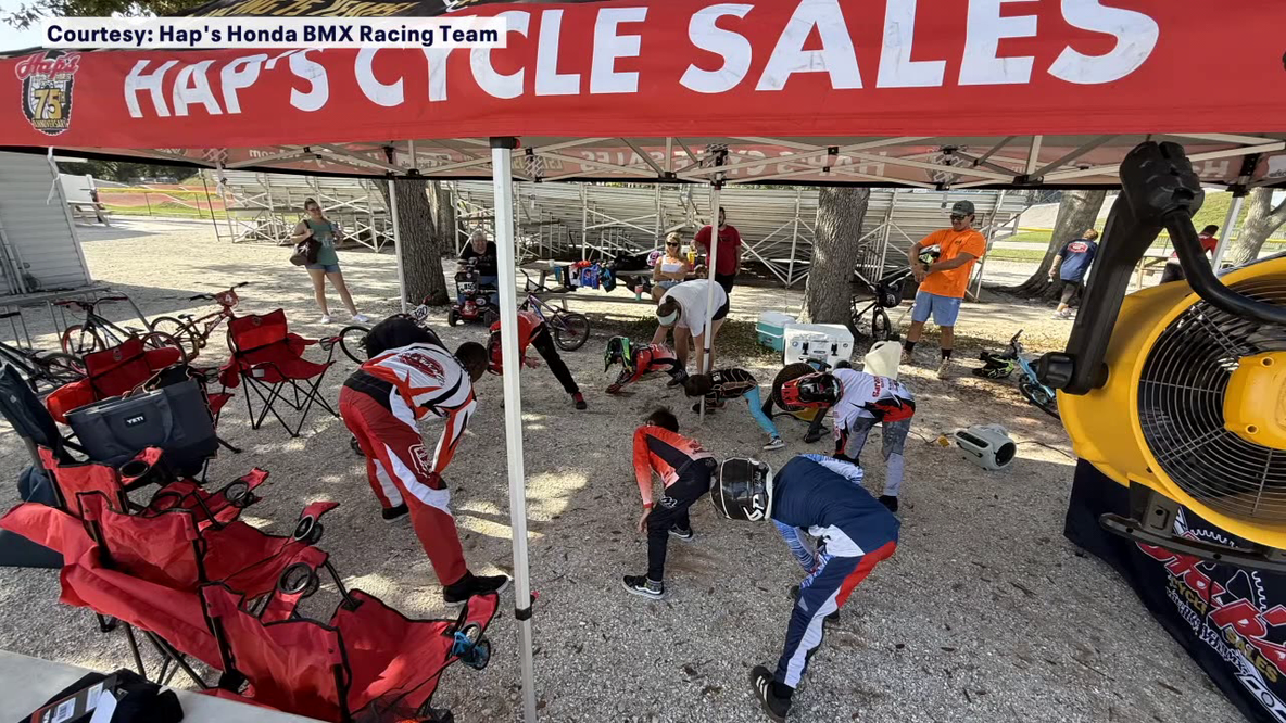 Community helps support Hap's Honda BMX racing team after theft