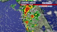 Rain chances increasing for Tampa Bay area as tropical moisture moves over Florida. Here's the timeline
