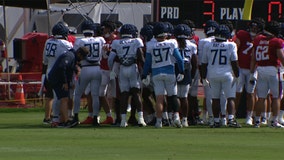 Bucs host Titans for joint practice, brawl breaks out