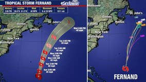 Tropical Storm Fernand forms in the Atlantic Ocean