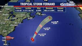 Tropical Storm Fernand forms near Bermuda