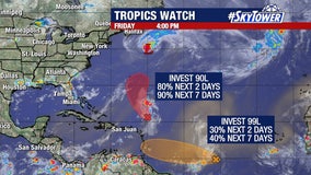 NHC watching 2 tropical waves in Atlantic as Erin moves away from U.S.