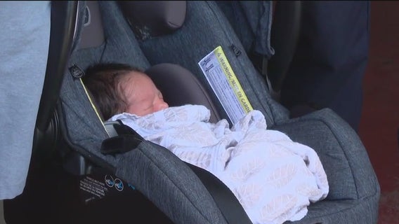 Polk County Fire crews reunite with family after emergency baby delivery