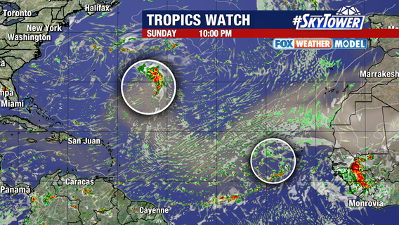 Tropics are waking up with several areas of possible development