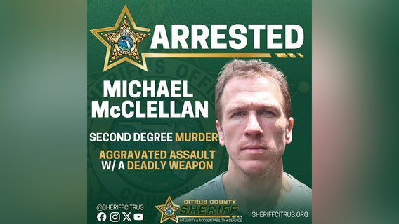 Man charged with second-degree murder after woman shot during Citrus County hostage situation: CCSO