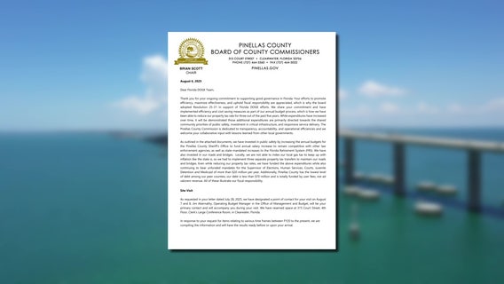 Pinellas County responds to Florida DOGE letter as on-site audits begin