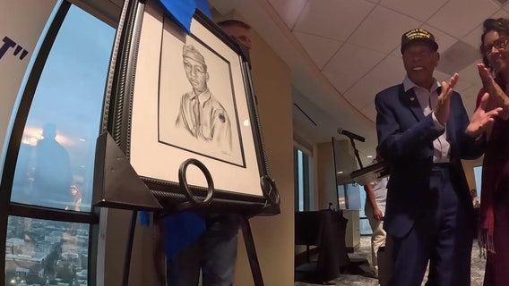 103-year-old Bay Area Buffalo Soldier honored with self portrait