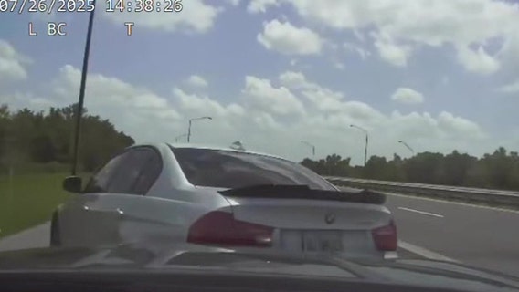 Video: Kidnapping suspect arrested after pursuit ends with PIT maneuver on wrong side of toll road