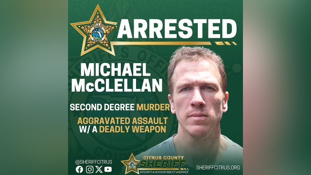 Man charged with second-degree murder after woman shot during Citrus County hostage situation: CCSO