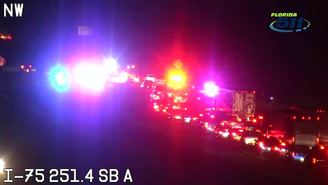 Crash causes traffic delays on I-75 in Hillsborough County