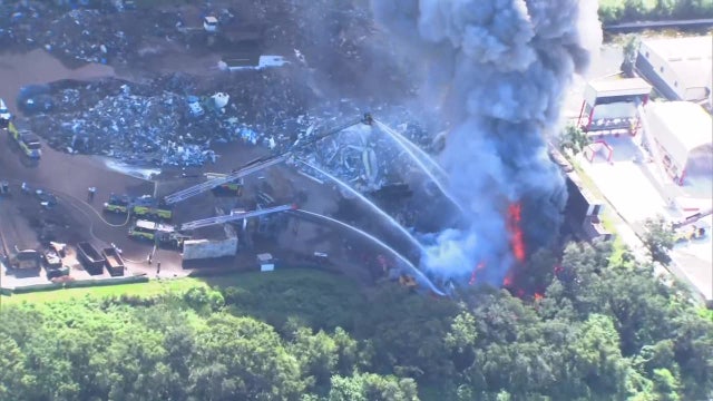 Crews monitoring scrapyard fire after 15-hour battle in Hillsborough County