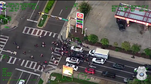 Arrests made after pack of ‘reckless’ bike riders bombard Tampa streets