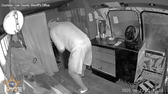 Video: ‘Jolly’ burglar caught on camera robbing ‘Queen of Weed’ in Florida