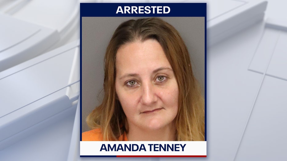Mugshot of Amanda Tenney from 2023 arrest. Courtesy: Pinellas County Jail.