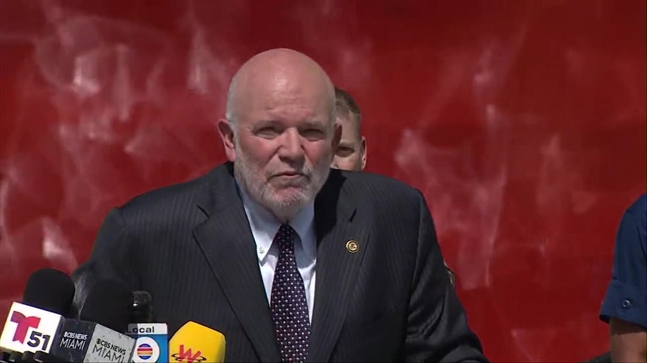 Pictured: U.S. Attorney Gregory Kehoe speaks at a news conference on Aug. 25, 2025.